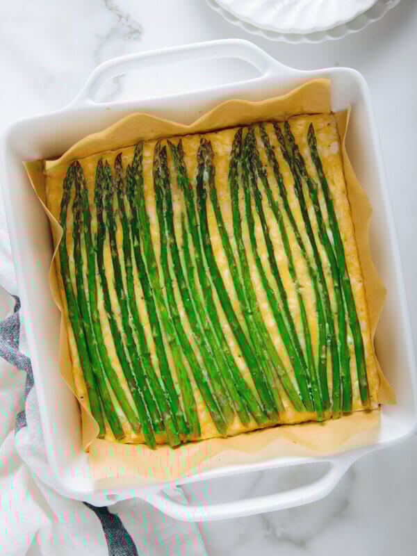 baked asparagus frittata