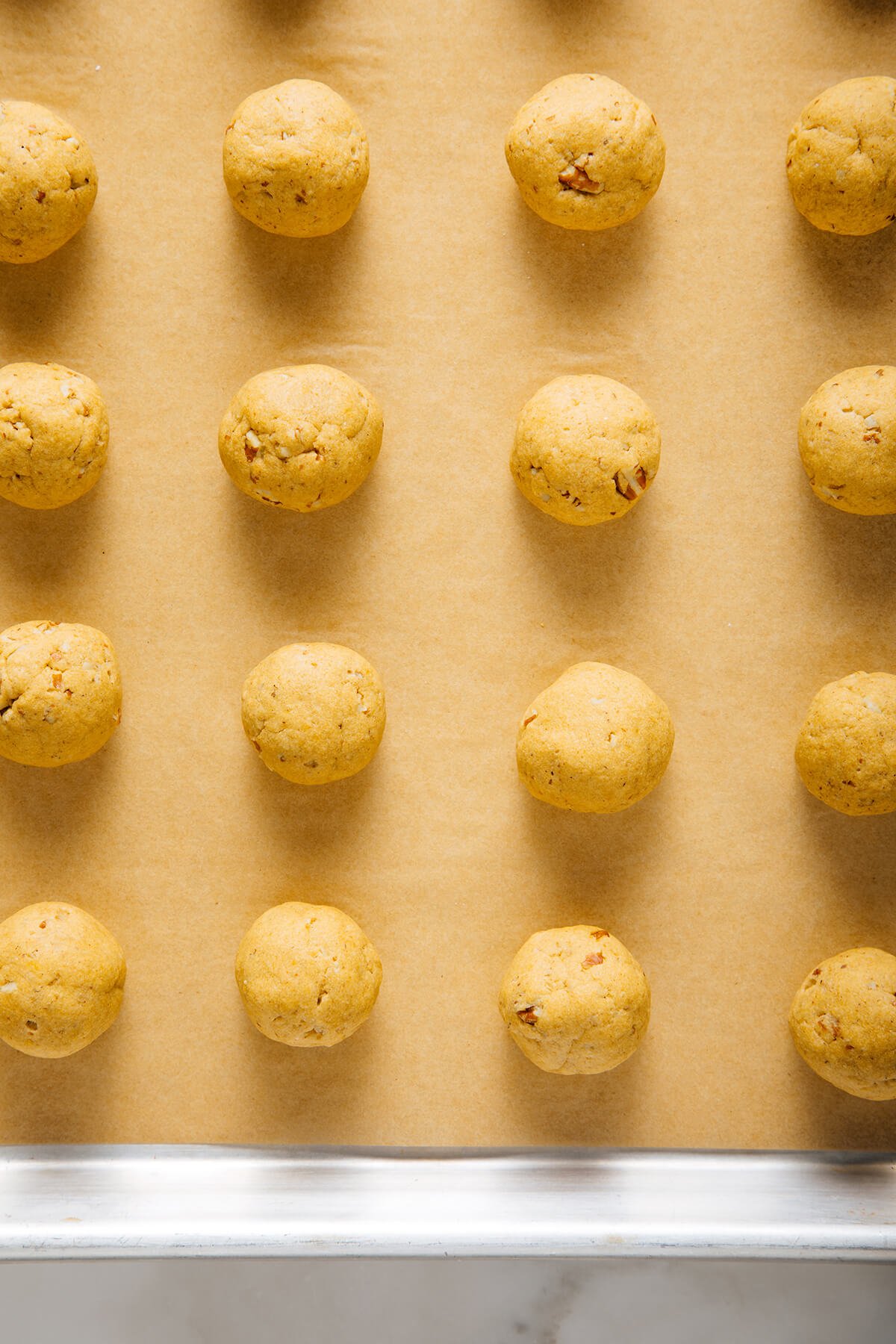 baked pumpkin polvorones