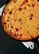 Cranberry maple skillet cornbread