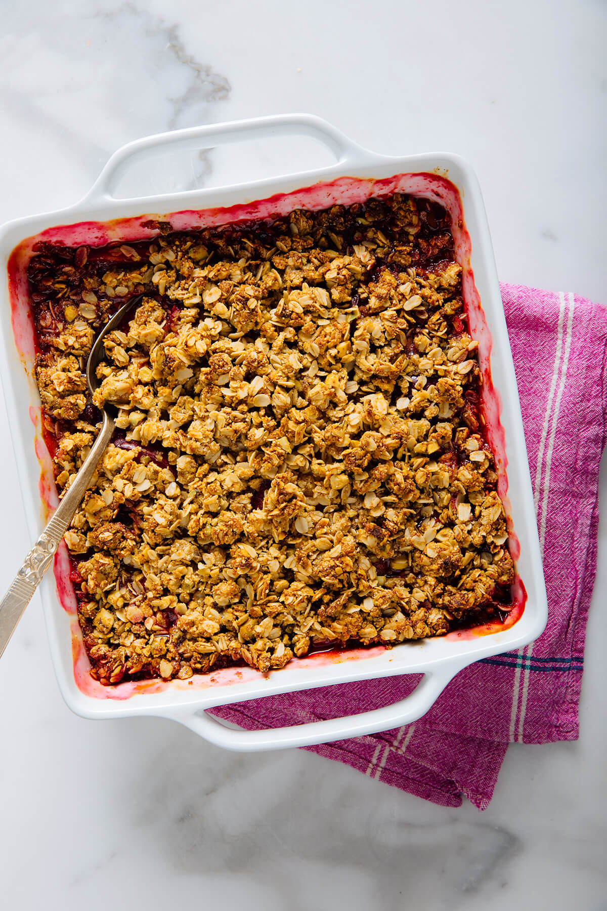 baked plum crisp