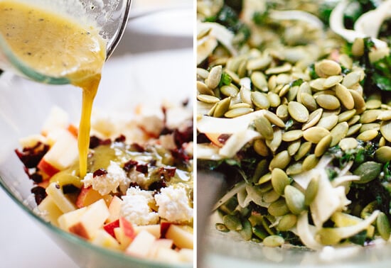 Kale salad with lemon dressing