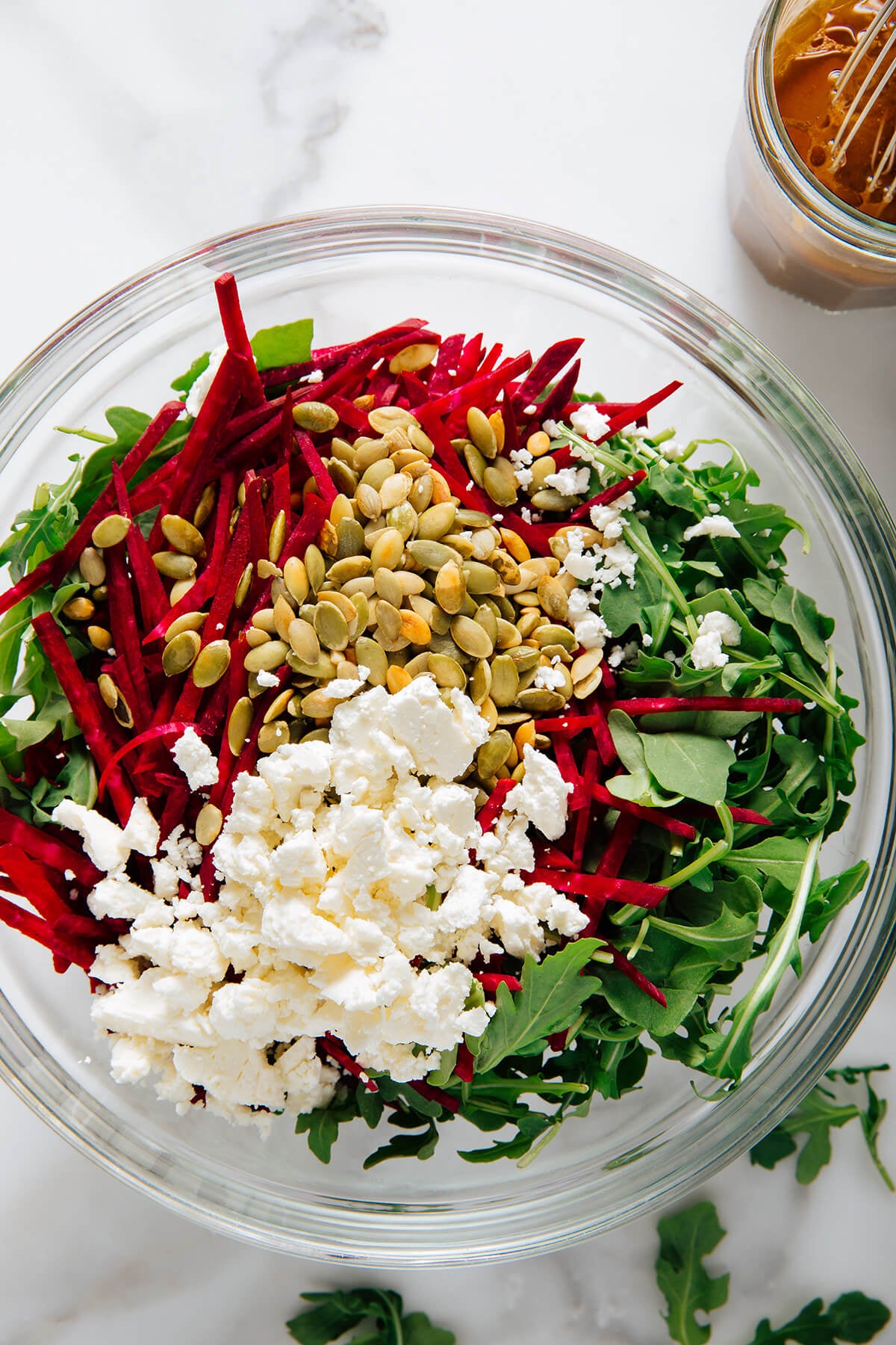 salad before tossing