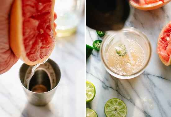 how to make grapefruit margaritas