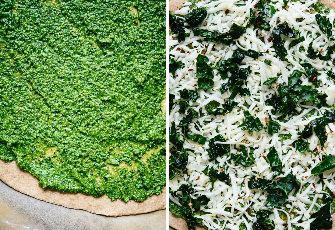 how to make kale pizza
