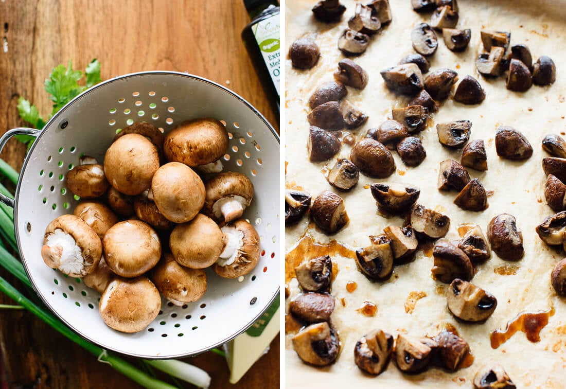 roasted mushrooms