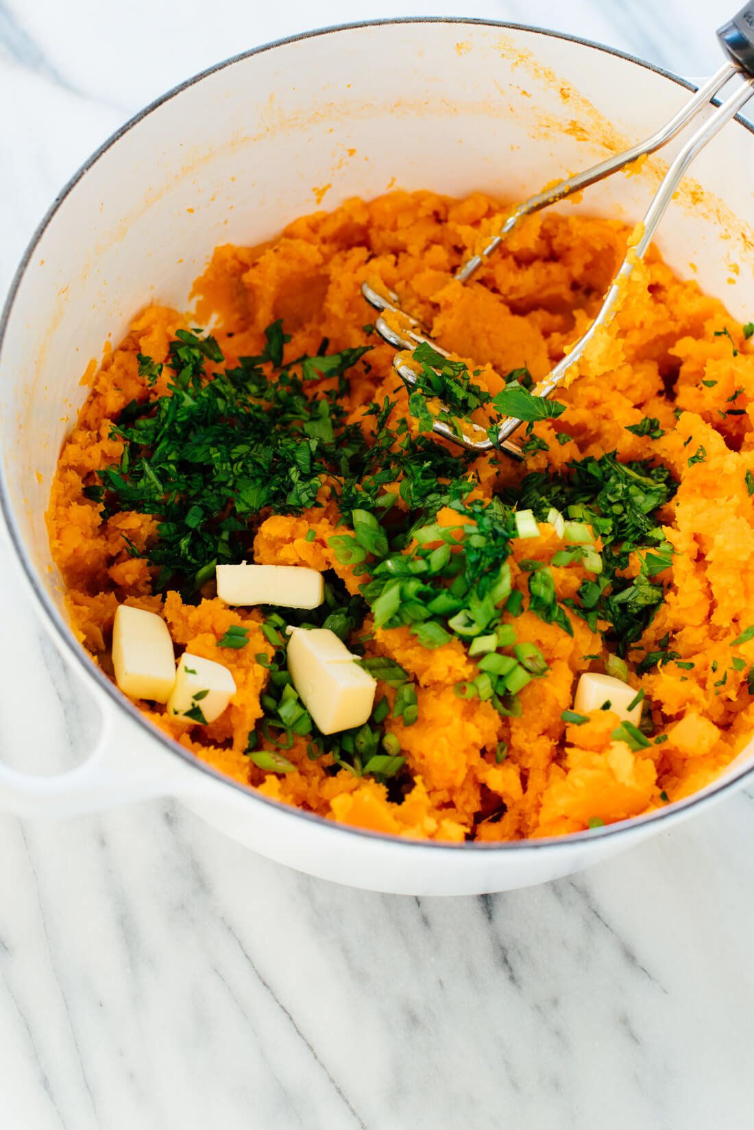 how to make savory mashed sweet potatoes