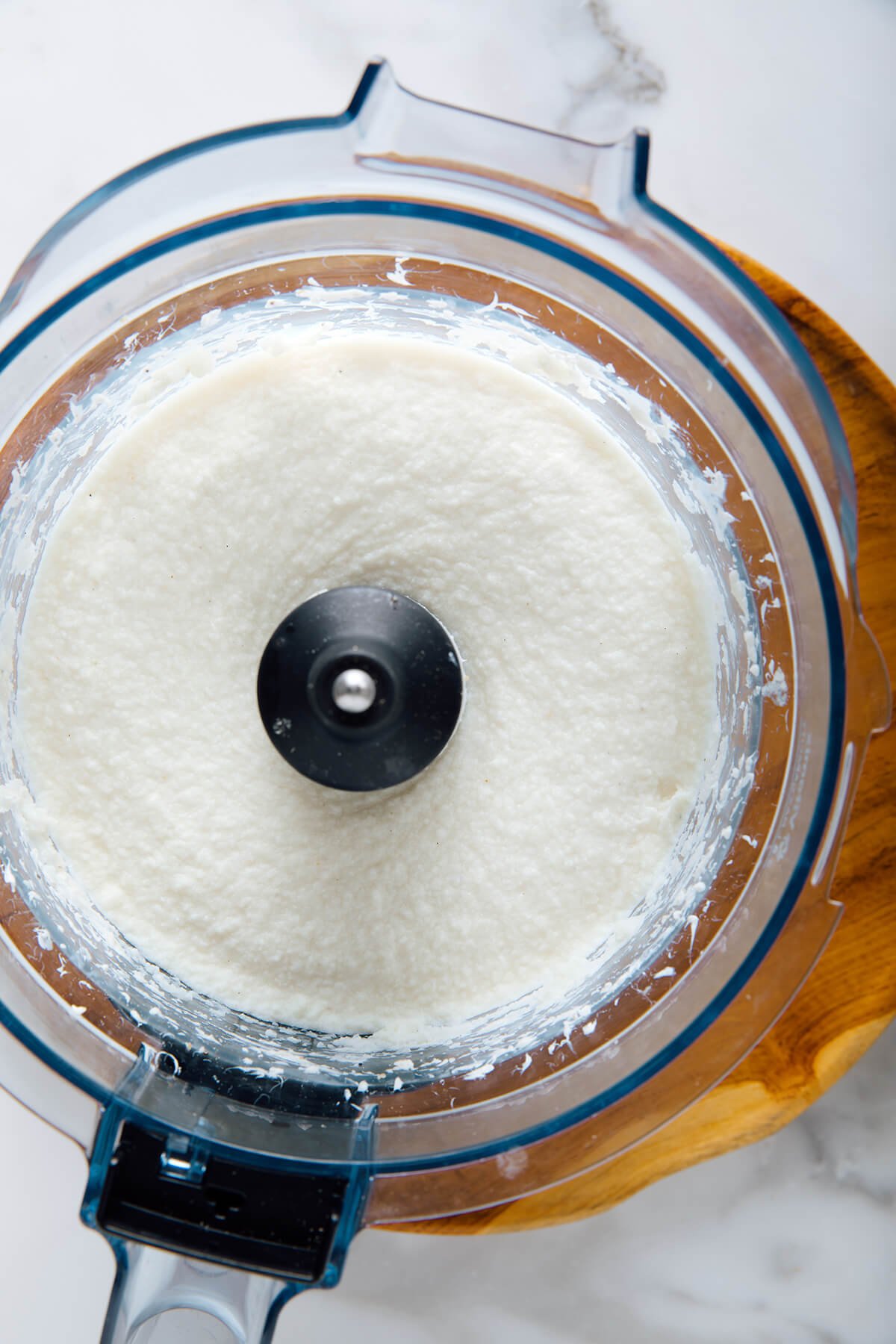 mashed cauliflower in food processor