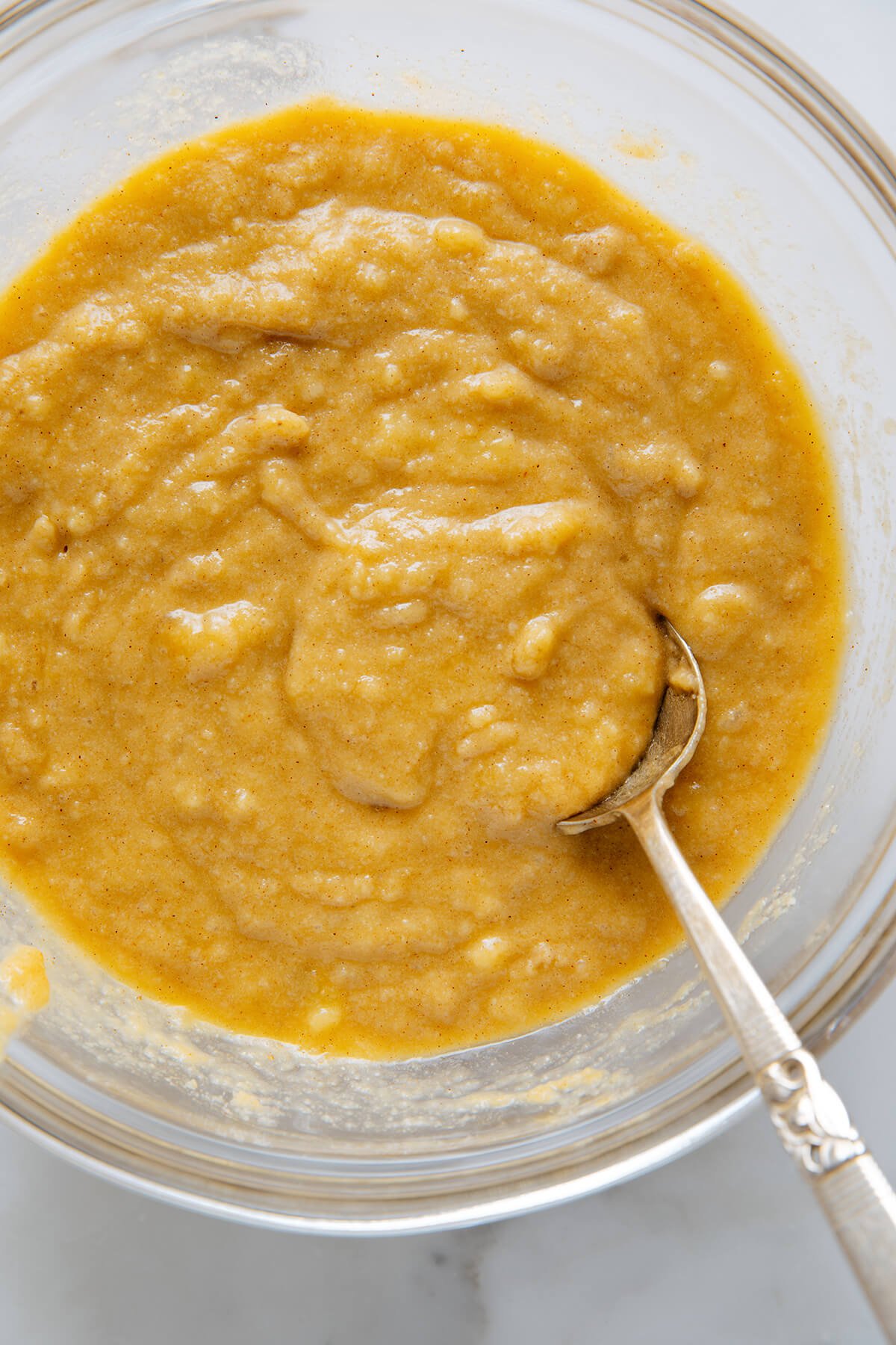 gluten-free banana muffin batter