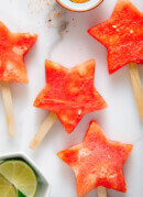 star-shaped watermelon popsicles