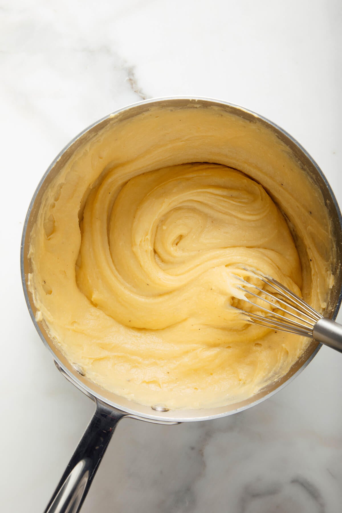 chickpea batter after resting