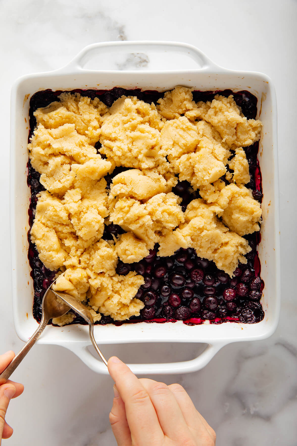 how to make blueberry cobbler